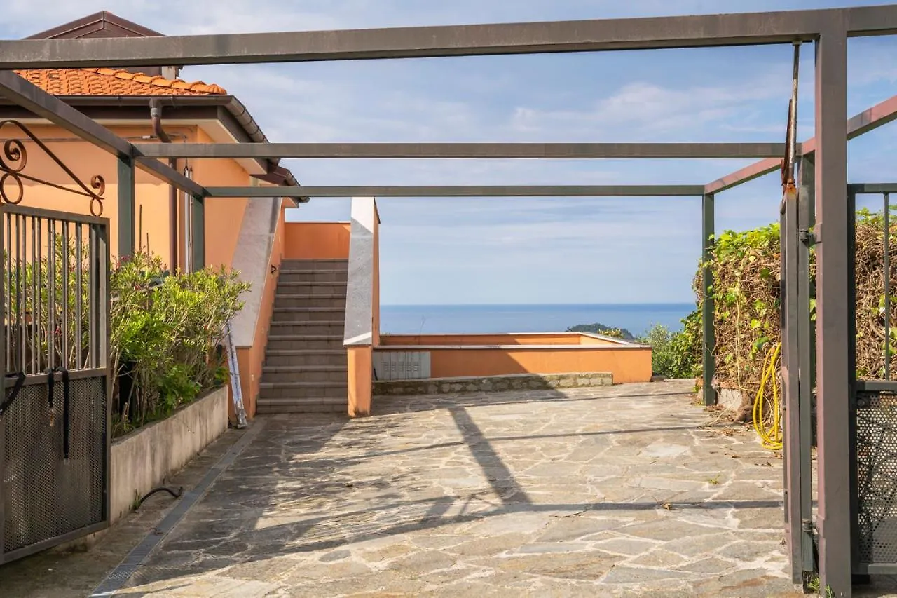 Ferienwohnung 016 - Casa Tranquilla Vista Mare, Pace E Natura - 10 Minuti Dalla Spiaggia Sestri Levante 0*,